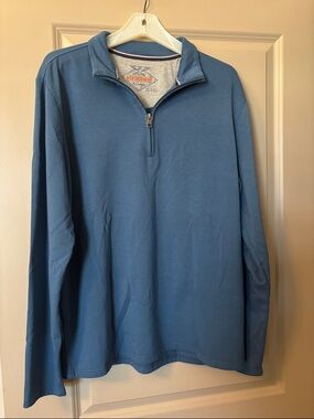 2 Men’s Size Large Original Waterproof Vintage 3/4 Zip Sweatshirts